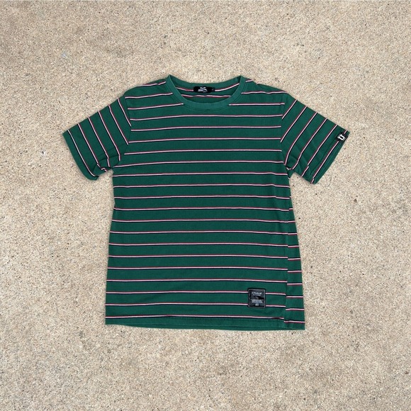 Vintage Inspired Green Striped T-shirt - Picture 1 of 2